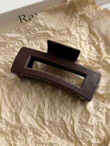 4个/1个 11厘米/4.33英寸 女士柔软硅胶不刮伤发夹，时尚百搭高端优雅简约纯色发爪，适合日常、休闲、派对、通勤、海滩、盘发、马尾辫、洗脸、化妆等场合，冬季发饰，女士头巾冬季发饰优雅发爪夹 - 彩色 - 查看 10