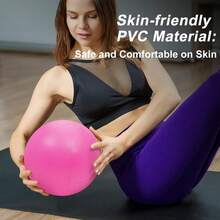 Mini Exercise Ball, Thick Mini Yoga Ball, Mini Pilates Ball, Inflatable Fitness Small Ball For Pilates, Yoga, Core Training, Stretching, Physical Therapy, Abdominal Workout, Stability, Balance Improvement - 20-25cm - View 8