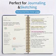 160 Pages 1 Piece A5 Hardcover Notebook With Dotted Line Inner Pages Business Office Memo Pad Student Creative Notebook 8.27 * 5.71 Inches Writing / Black / Yellow / Pink / Green / Blue / Red / Purple / Orange