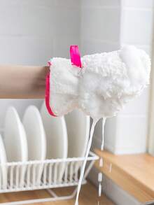 1/2/4/6 قطع أدوات غسل الأطباق غير دهنية. قفازات غسل الأطباق مصنوعة من المخمل، مقاومة للماء، وخالية من الدهون. أقمشة التنظيف والمناشف تستخدم لتنظيف الأطباق. قفازات التنظيف تستخدم لتنظيف الأطباق