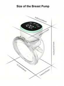1 Stück elektrische Milchpumpe für Frauen, 3 Modi, Anti-Rückfluss-Design, Freihändig