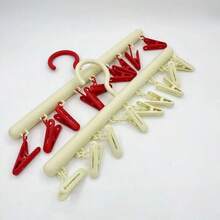 Séchoir à chaussettes dopamine, cintre multi-clips pour sous-vêtements ménagers, organisateur de rangement pour chapeaux, convient pour les dortoirs d'étudiants