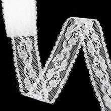 White Lace Ribbon Crafts, Vintage Cute Fabric Lace Trim Sewing, Wrapping, Wedding Bridal Decoration, Floral Bouquet,(10 Yards, Style 1) - 樣式 1 - 查看 2