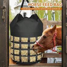 ITANDME 馬用乾草袋、馬用乾草網、乾草袋、馬用乾草袋、馬用乾草餵食袋、馬用乾草餵食袋、馬用乾草袋、馬用乾草袋 - 彩色 - 查看 4