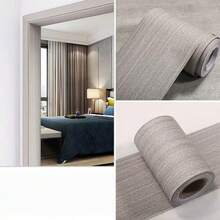 1 Rollo 5mX15cm Renovación de muebles antiguos Cubierta de puerta Adhesivo de pared con textura de madera Autoadhesivo Simulación Impermeable Fondo grueso Zócalo de gabinete Adhesivo de pared Papel tapiz extraíble Decoración de habitación Decoración de dormitorio Decoración de cocina Decoración de pared - Multicolor - Ver 19