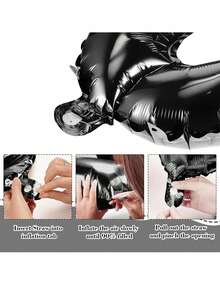 5 件/套 40 英寸巨型 BRIDE 铝箔气球、黑色字母气球、黑色 BRIDE 铝箔气球横幅，适用于订婚、新娘送礼会、单身派对、新娘送礼会礼物、成为新娘派对、婚礼单身派对装饰、婚礼装饰 - 彩色 - 查看 9