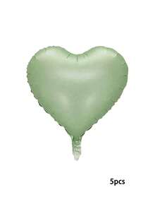 18-Inch Foil Heart Shape Balloons For Wedding, Birthday, Proposal Party Decoration, Back To School Valentine Day - Green - View 5