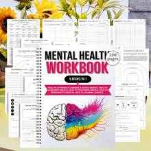 Mental Health Diary, Mental Health Worksheet - Mental Health Diary With Mood Tracker, Self-Care Workbook, Relaxation Guide And Patience Exercises, Back To School Gift