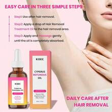 KOEC Natural Nutsedge Oil, Suitable For Depilation, Moisturizing And Soothing, Reduces Body Hair Growth, Suitable For All Skin Types - Hot Pink - View 4