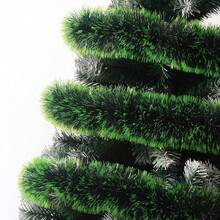 Green & White Tinsel Garland, Shiny Hanging Decoration, Christmas Tree, Fireplace, Staircase Railing, Indoor/Outdoor Holiday Decor, DIY Christmas Wreath Christmas Decoration XMAS Decor Christmas Tree Gift Decor Thanksgiving Wedding Home Decor Home Decor Fall Decor Autumn Decor Birthday Decorations For Gifts Party Supplies Indoor Outdoor Garden Holiday Festival Decor Halloween Decor Wall Decor Halloween Ornaments - Multicolor - View 5