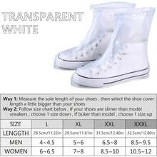 EstiloTendenciaCubrezapatos Impermeable De Silicona,Cubre Zapatos Impermeable Con Cremallera,Cubierta Antideslizante Para Zapatos Con Control De Arena Para Ciclismo,Exteriores,Camping,Viajes,JardíN(L)Calidad PremiumVersióN Mejorada - L - Ver 11