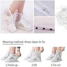 EstiloTendenciaCubrezapatos Impermeable De Silicona,Cubre Zapatos Impermeable Con Cremallera,Cubierta Antideslizante Para Zapatos Con Control De Arena Para Ciclismo,Exteriores,Camping,Viajes,JardíN(L)Calidad PremiumVersióN Mejorada - L - Ver 6
