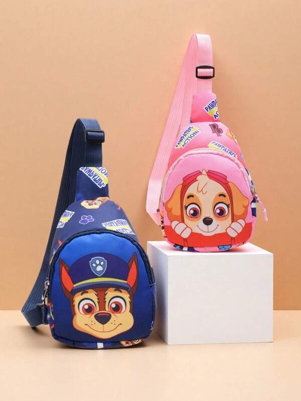 Paw Patrol حقيبة صدر صغيرة للوكلاء وانغ وانغ، حقيبة ظهر صغيرة للأولاد والبنات، حقيبة عبر الجسم، محفظة نقود للأطفال، حقيبة عبر الجسم كاجوال، حقيبة ظهر صغيرة للخارج
