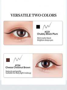 Amortals Eyeliner Pen Black 0.01mm Ultra-Fine Waterproof Sweatproof Smudge-Proof Long-Lasting Pigmented Skin-Friendly Gentle Quick-Drying Matte Smooth & Fluid Tip Suitable For Travel Christmas Halloween Thanksgiving Valentine's Day Holiday Gifts Party