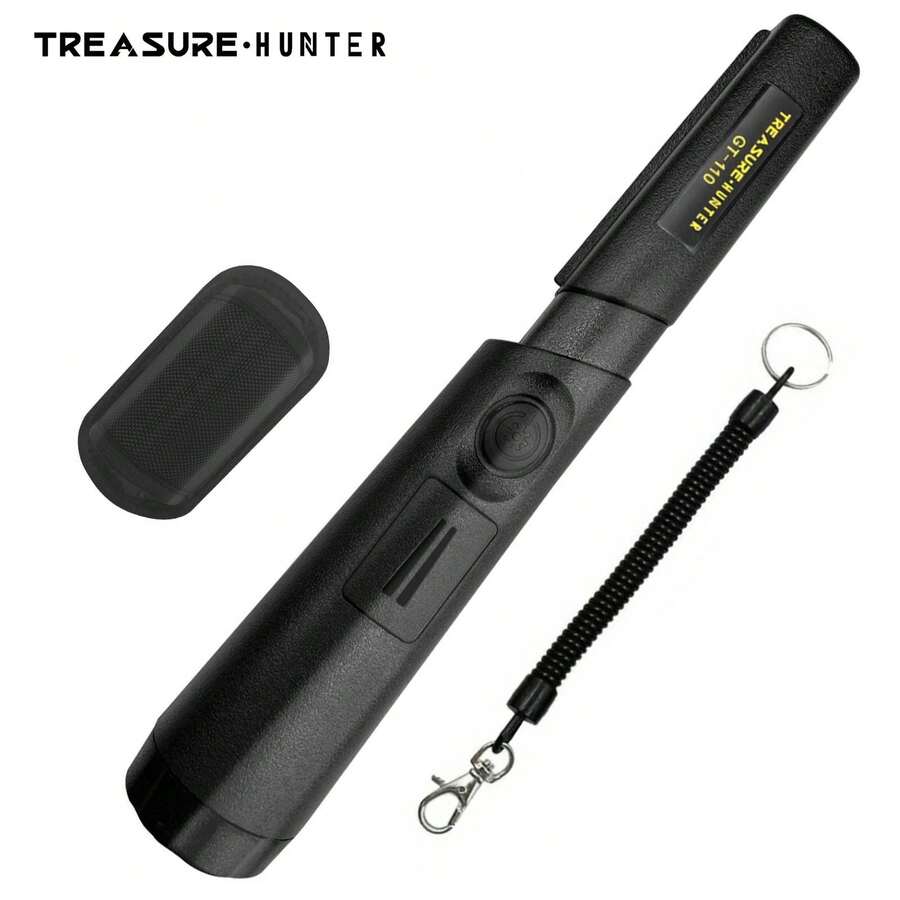Treasure Hunter GT110 Handheld Metal Detector With Pinpointing Function, Scratch-Resistant Metal, Waterproof, 360 Degree Scanning - Black - View 1