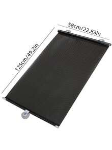 Blackout Roller Blinds Temporary Portable Curtains With Suction Cups, Punch-Free, Sunshade One-Way Mirror Roller Blinds, Daytime Indoor Transparent Visible Roller Blinds, Heat-Controlled Anti-UV Curtains, Blackout PVC Retractable Sunshades, Classic Home Decoration Style, Suitable For Sunshade In Living Rooms, Offices, Doors And Windows, Car Windows, Office Buildings, Restaurants, Bedrooms And Other Scenes.