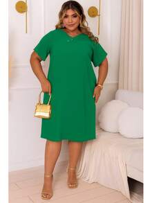 Simple Casual Button Home - 綠色 - 查看 1