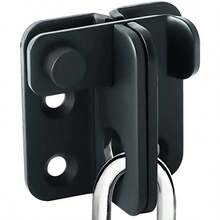 Cerrojo de de acero inoxidable resistente - Cerradura de puerta de de doble cara para graneros, jaulas de mascotas y puertas resistentes al fuego - Apto para mano izquierda y derecha, 1 pieza