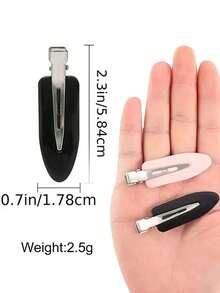 4PCS- Colorful Simple Hair Clips, Hair Accessories, Bangs Side Clips, Hair And Makeup Clips, Duckbill Hair Clips, Simple Hair Clips, Girls' Hair Accessories, Ideal Gift Choices, Celebrations And Parties, Beauty Hair Clips, Bangs Hair Clips, Duckbill Split Hair Clips Headwear, Pink Hair Clips. The Product Does Not Include Cardstock, Only Hairpins.