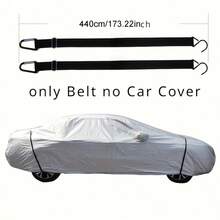 2pcs Adjustable Car Cover Straps, Car Cover Fixing Ropes Anti-Wind Protection, Durable Car Cover Anti-Wind Ropes - A - View 2