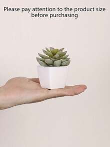 1 Stück/6 Stücke Simulierte kleine Sukkulenten Topfpflanzen, geeignet für die Dekoration in Wohnzimmern, Badezimmern, Büros, zu Thanksgiving, Erntedankfest, Weihnachten sowie auf Partytischen in Gärten und Versammlungen.
