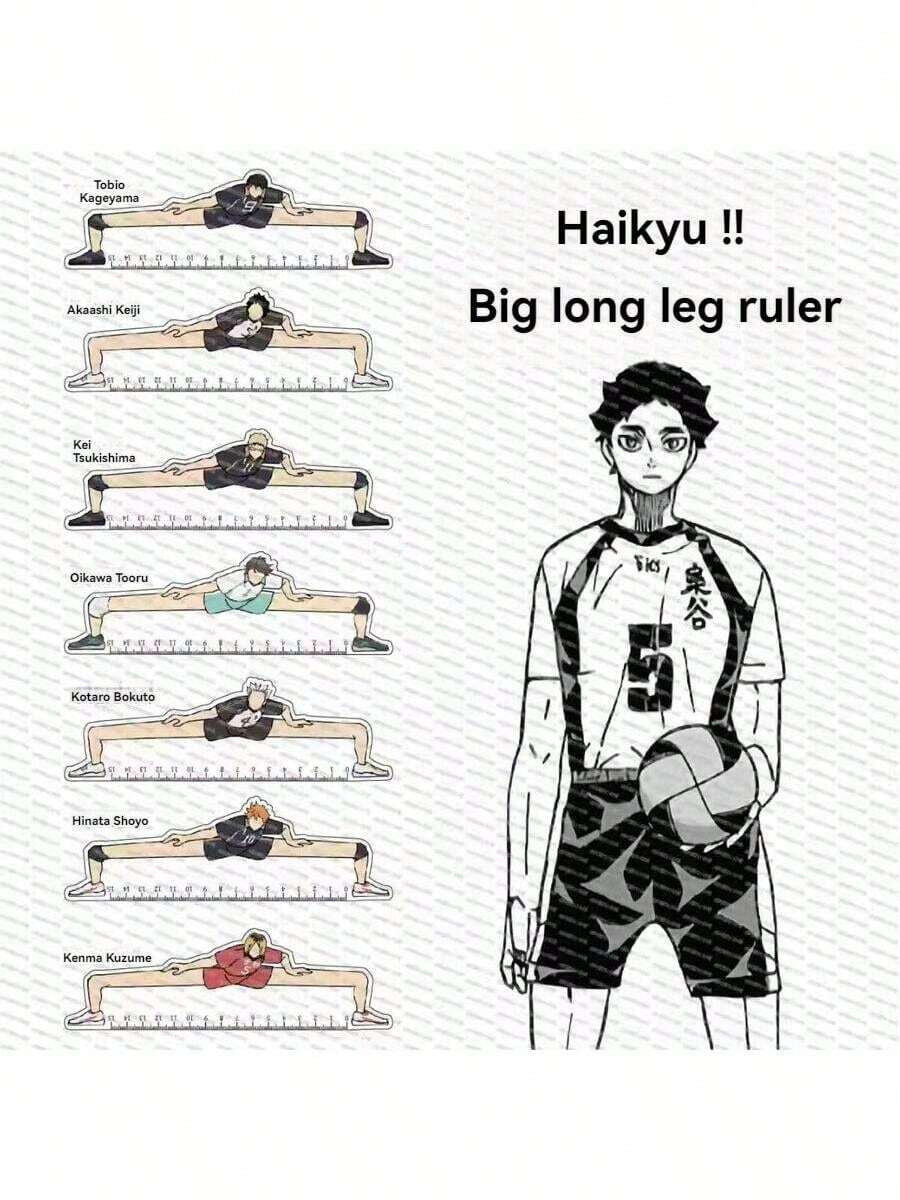 1 pieza Regla de mercancía del anime Gojo, herramienta de medición y escritura, herramienta de dibujo, regla, regla de papelería estudiantil, regla de agrimensura, regla de marcado, regla de cuadrícula, regla de tablero grueso - Multicolor - Ver 1