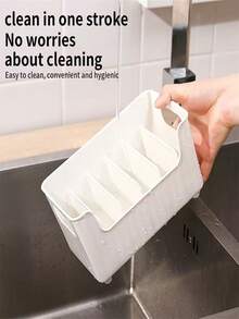 1 pièce Boîte de rangement pour épices amovible à 6 compartiments, grande capacité, pour réfrigérateur, armoire ou table, organisateur pratique