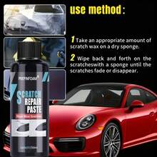 JB-XPCS Cire de réparation des rayures de voiture, pour le polissage et la crème d'élimination des rayures - convient pour une restauration rapide de l'éclat sur tous les véhicules