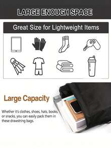 Custom Backpacks, Personalized Picture Logo Text, Double Shoulder Drawstring Closure, Hot Style, Handbag Jewelry Packaging Bag, Polyester Gift Bag Fitness Drawstring Bag, For School Gym Travel - Multicolor - View 3