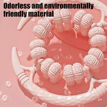 1 件圆形淋巴引流按摩器，放松滚轮 32 轮，脂肪按摩工具，腿部滚轮，便携式手持式，用于小腿手臂锻炼 - 彩色 - 查看 8