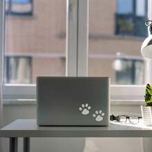 1个镶钻闪亮爪印汽车贴纸 - A - 查看 7