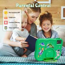 Qetupa Kids Tablet,10.1inch Android 14 Tablet For Kids With A523 Octa-Core 2.0GHz, 4GB RAM+128GB ROM,Wifi 2.4g+6g Wireless,HD 11(1280*800) IPS Touch Screen,5MP+8MP Dual Camera,6000mAh Battery,1TB SD Expansion,BT5.4&802.11ac,Parental Control, Education APP – Great For Christmas & Halloween Kids' Activities