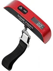 Báscula Digital Portátil para Equipaje con una Capacidad de 110 lbs/50 kg, Superficie Recubierta de Goma, Batería Incluida - Perfecta para Viajar y Pesar Maletas y Bolsas - Rosa - Ver 7