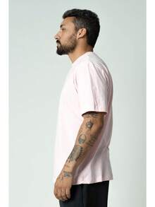 Oversized Streetwear T-Shirt Comfort And Urban Style - Màu Hồng baby - Xem 2