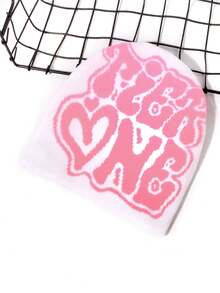 1pc Men's TiER NG Letter Jacquard Knitted Hat, European And American Style, Multicolor, In Stock, Autumn/Winter, Warm And Cold Proof, Valentine's Day Valentines Beanie Fall Outfit - Multicolor - View 26