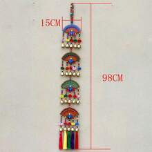 20 pezzi Campanelli lunghi a doppia faccia, pannello in legno dipinto a 4 strati, decorazione per giardino, terrazza, portico, regalo per Natale e festival, decorazione da esterno