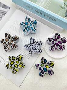 1 pieza/3 piezas/6 piezas Clips de pelo de plástico ABS (resina ABS) con diseño de flor de hibisco/hawaiana 2025 Nuevos Plumeria para playa, viaje, fiesta, vacaciones, vuelta al colegio, accesorios de pelo frescos y elegantes para otoño e invierno