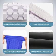 1pc High Elasticity Honeycomb Football Shin Guard, Comfortable Breathable Leg Protection Pad, M/L/XL Size