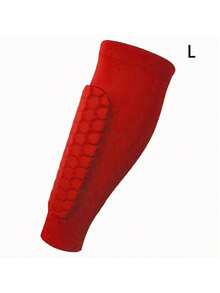 1pc High Elasticity Honeycomb Football Shin Guard, Comfortable Breathable Leg Protection Pad, M/L/XL Size