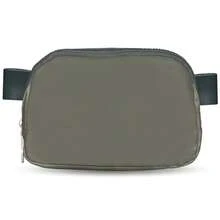 简约时尚女士腰包大容量斜挎包带扣可调节肩带