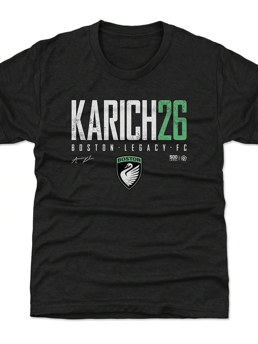 Annie Karich Boston Legacy FC WHT220G Classic Pure Cotton T-Shirt - The Perfect Combination Of Casual And Sporty Black Top For Both Men And Women, Suitable For Daily Wear And Gym, Is A Warm Gift For Husband And Wife - Đen 3 - Xem 1