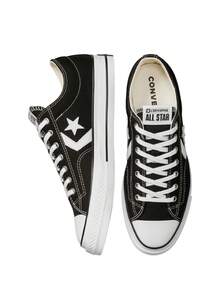 Converse Star Player 76 高级帆布 A01607C 黑色低帮男女休闲鞋 - 黑色 - 查看 5