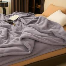 Cobija Matrimonial, Franela de Alta Calidad, Frazada Cómoda y Calientita Tejido Suave y Cálido, Manta de% Poliéster Ultrasuave, Calidad Premium (1, Gris, Matrimonial) - Gris - Ver 4