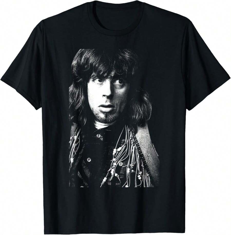 John Mayall Black And White Portrait By Everard Smith T-Shirt - màu đen - Xem 1