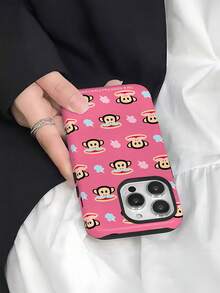 Paul Frank Licensed Authentic 2-In-1 Phone Case, Full Body Protective Shockproof Camera Cover, Design Compatible With Iphone 13/14/15/16 Pro Max - Multicolor - View 6