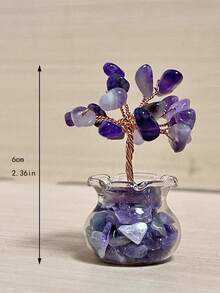 2025 New Mini Pink Crystal Tree Decor, Christmas Table Decoration Gift, Home Decor, Kitchen Decor, Room Decor, Party Decor, Decorative Craft, Desktop Ornament, Dining Table Center Piece, Party Favor Decor, Christmas Decoration, Christmas Gift, Bedroom Decor, Office Decor, Autumn Home Decor, Bridesmaid Gift, Birthday Gift - Multicolor - View 6