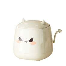 Creative Cute Desktop Trash Can, Small Demon Shaped With Tail, Desk Storage Box, Essential Garbage Can