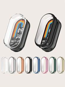1 buah Casing Pelindung Smart Band TPU Berlapis Elektrik Warna Polos untuk Wanita/Pria, Pelindung Anti Gores Full Cover, Kompatibel dengan Mi Band 10 - Mi Band 10 - View 1