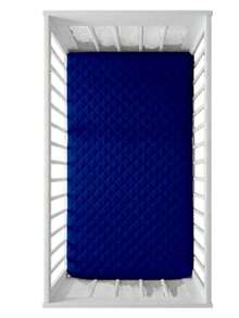 Waterproof Mattress Cover For American And Standard Crib With Elastic Protector 1 Piece - 藏蓝色 - 查看 1