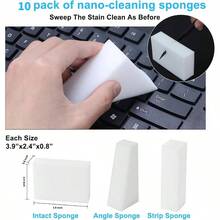 2X Density Magic Sponge Eraser, Multi - Functional Household Cleaning Kitchen Dish Sponge Furniture, Thick And Long Lasting Melamine Cleaning Sponges Bathroom, Floor, Wall Cleaner 10
